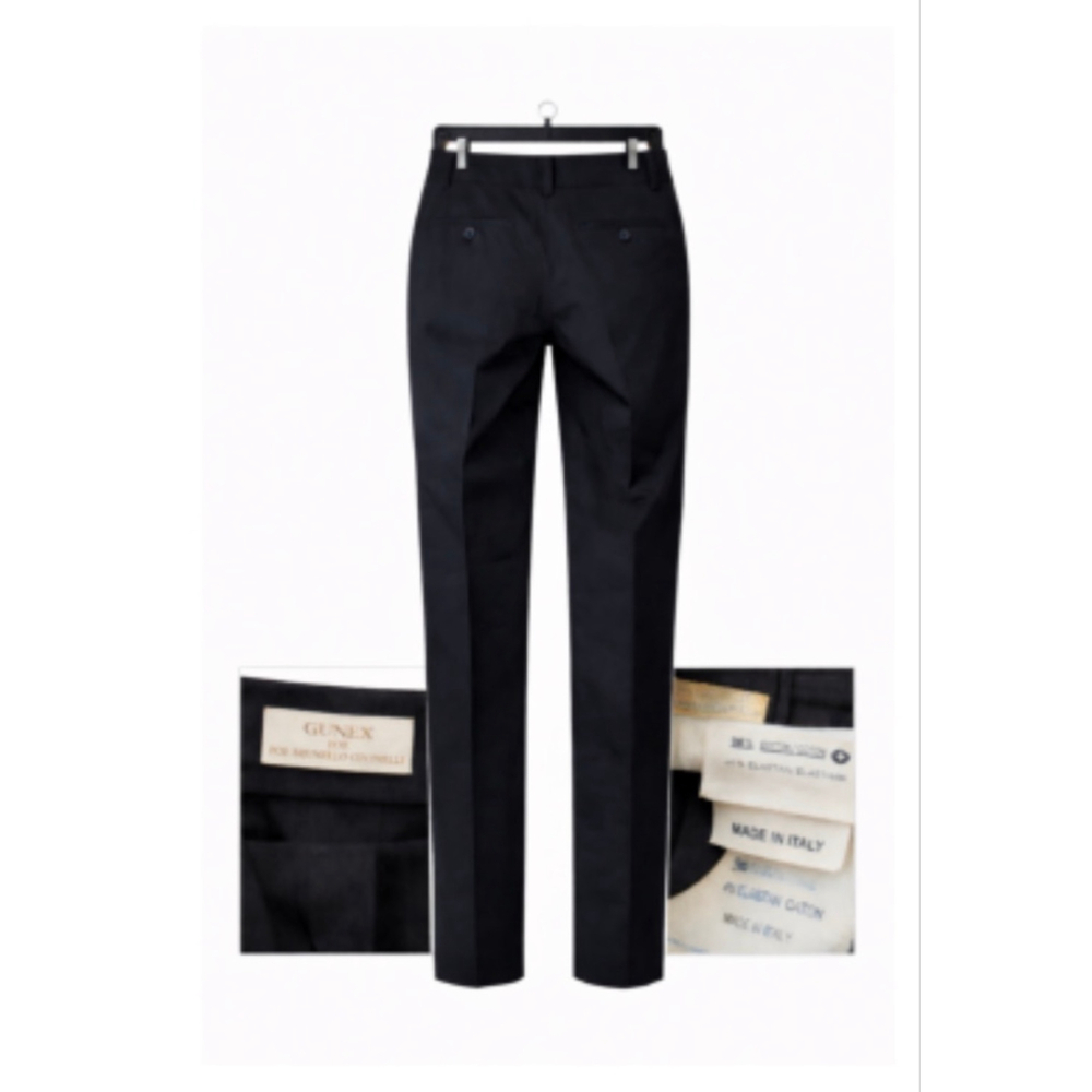 Brunello Cucinelli Black Slim Tailored Dress Pants Women IT 40 US 8 Made in Ital - Picture 2 of 13